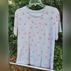 Cold Crush Juniors Size XL Spring Summer Watermelon Slice Print T-Shirt